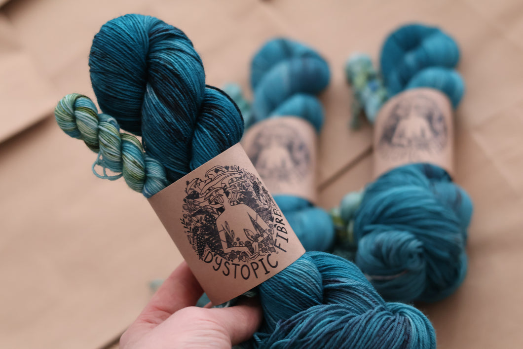 Teal Woodcap Sock Set